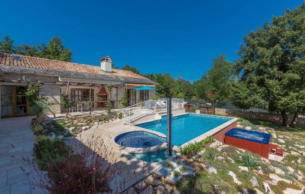 Family Villa Lipica With Private Pool And Jacuzzi 帕津 外观 照片