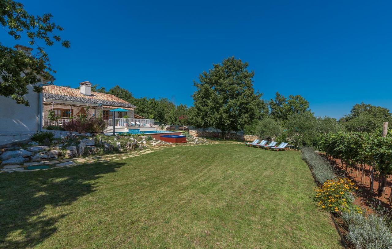 Family Villa Lipica With Private Pool And Jacuzzi 帕津 外观 照片
